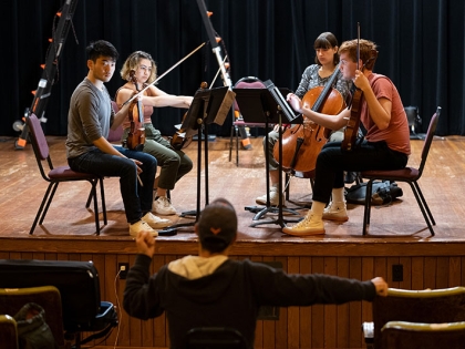 chamber music session at Fort Worden Port Townsend