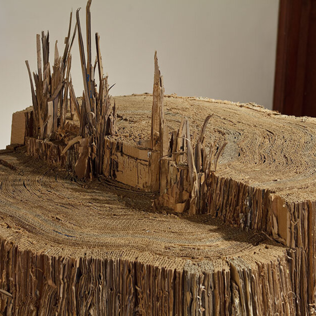 Karen Rudd - art work tree stump
