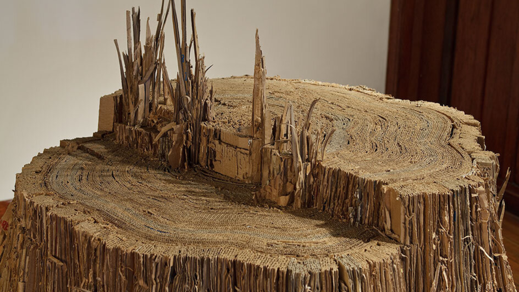 Karen Rudd - art work tree stump