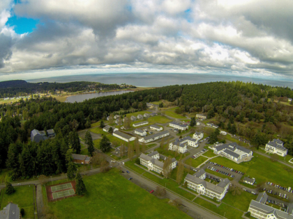 The Fort Worden Campus looking northwest