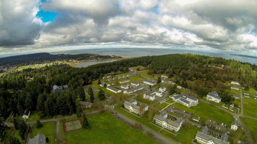 The Fort Worden Campus looking northwest