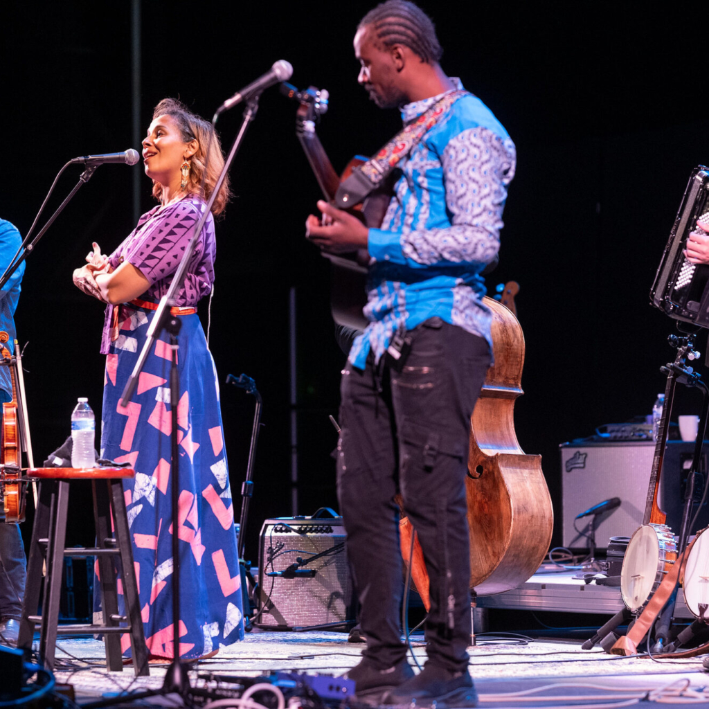 Rhiannon Giddens with band