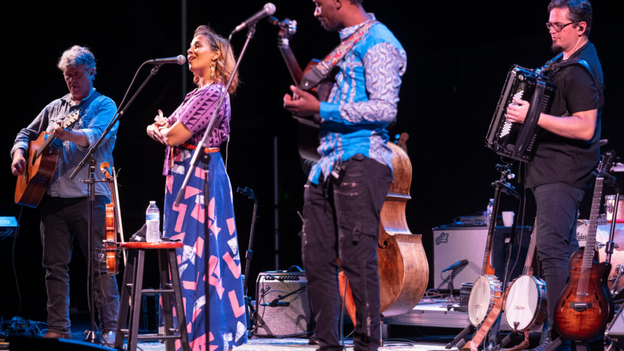 Rhiannon Giddens with band